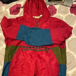 Vintage 90’s LL Bean Aztec Print Anorak Windbreaker